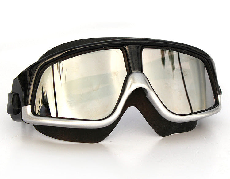 Silicone anti fog swimming goggles